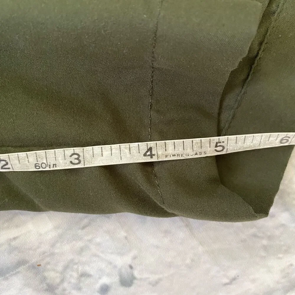 Puritan men XL pull on swim trunks w/elastic drawstring waist olive green